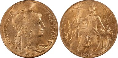 1920 10C Gad-277 MS65RD