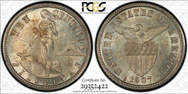 1907-S/S 10C Allen-8.02a AU58