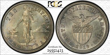 1912-S/S 10C Allen-8.08a AU58