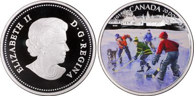 2014 $20 Pond Hockey PR69DCAM