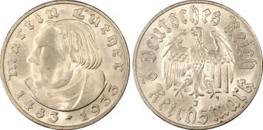 1933-J 2 Mk Luther J-352 MS64+