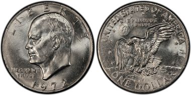 1972 $1 Type 2 MS64