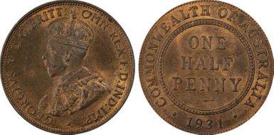 1931 1/2D MS64RB
