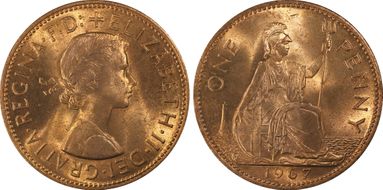 1967 1D S-4157 MS64RD