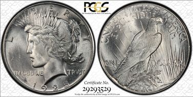 1925 $1 MS66