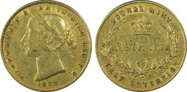 1862-SY 1/2 Sov XF40