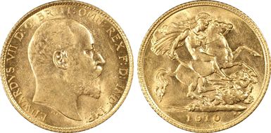 1910-S 1/2 Sov S-3977B MS62