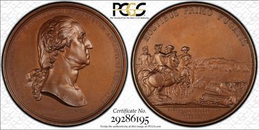 (1864-89) AE Medal GW-09-US1, Washington Before Boston SP64