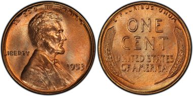 1953 1C MS67RD