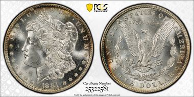 1881-O $1 MS65
