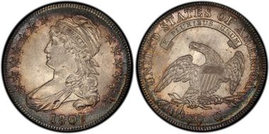 1807 50C O-114, Large Stars MS65