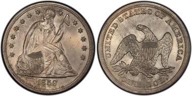 1859-O $1 MS64+