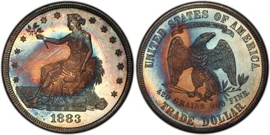 1883 T$1 Trade PR67
