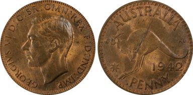 1942-I (b) 1D MS63RB