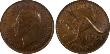 1944 Y. (p) 1D MS63BN