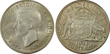 1941(m) Florin KM-40  Ag MS62