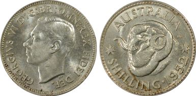 1952(m) Shil KM-46  Ag MS64