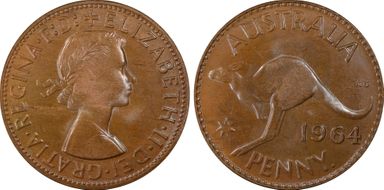 1964 Y. (p) 1D MS64BN