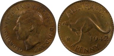 1942 Y. (p) 1D MS63RB