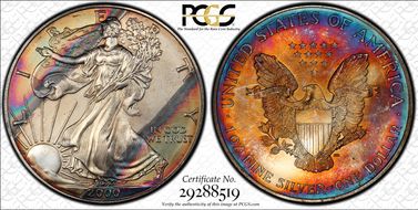 2000 $1 Silver Eagle MS65