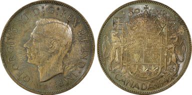 1945 50C Narrow Date MS64