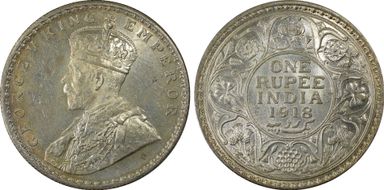 1918(C) Rupee SW-8.41 Prid-214 MS62