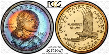 2003-S SAC$1 PR1DCAM