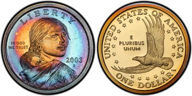 2003-S SAC$1 PR1DCAM