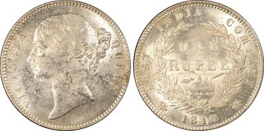 1840(C or B) Rupee SW-3.33 MS61