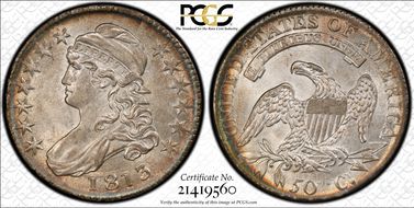 1813 50C O-101a, 50C/UNI AU58