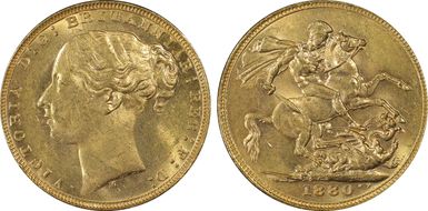 1880-M Sov S-3857D Medium Tail MS62