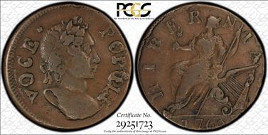 1760 1/2 P Voce Populi, No P XF45BN