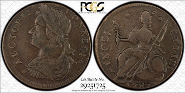 1787 CT 1/2P Draped Bust Left XF40BN