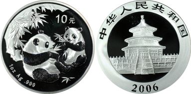 2006 10 Yn Panda Silver  PAN-417A MS70