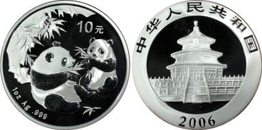 2006 10 Yn Panda Silver  PAN-417A MS70