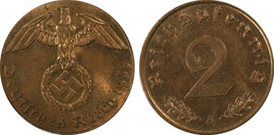 1939-A 2 Pfg J-362 MS64RB