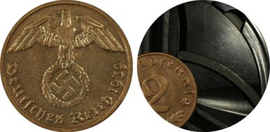 1939-E 2 Pfg J-362 MS64RB