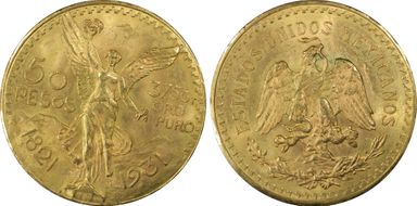 1931 50 Peso KM-481  Au MS64