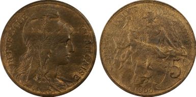 1900 5C Gad-165 F-119 MS63RB