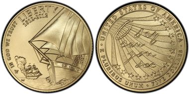 2012-W $5 Star-Spangled Banner First Strike MS70