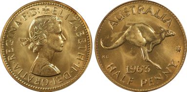 1963 Y. (p) 1/2D PR65RD