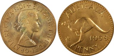 1959 Y. (p) 1D PR65RD