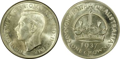 1937 Crown KM-34  Ag MS64