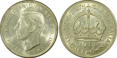 1938 Crown KM-34  Ag AU58