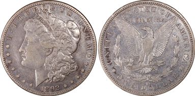 1892-S $1 XF40