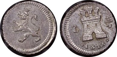 1818-L 1/4 R Calico-216 MS64