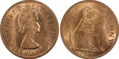 1963 1D S-4157 MS64RD