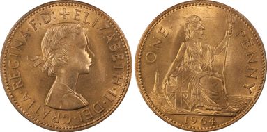 1964 1D S-4157 MS65RD