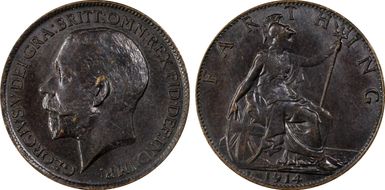 1914 1/4D S-4059 Blackened finish MS65