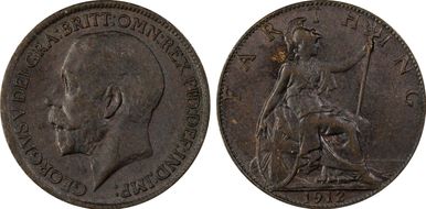 1912 1/4D S-4059 Blackened finish MS63